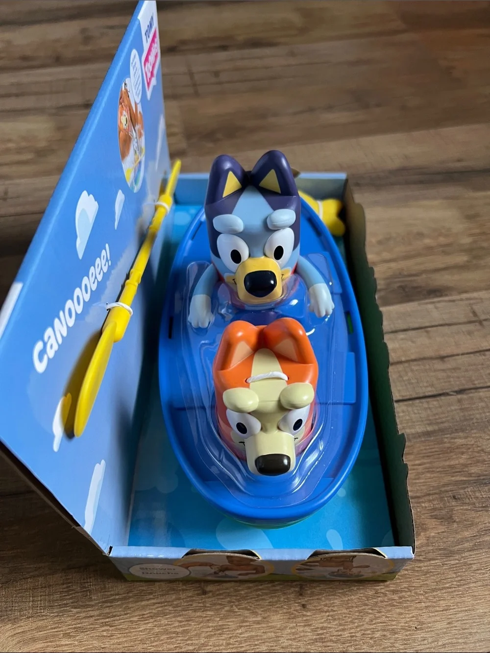 New Bluey Canoe Pull & Go Toy - Blue/Yellow